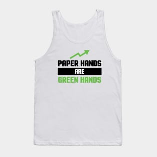 Paper Hands are Green Hands Tank Top